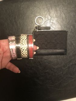 Coach bangles and ID wallet
