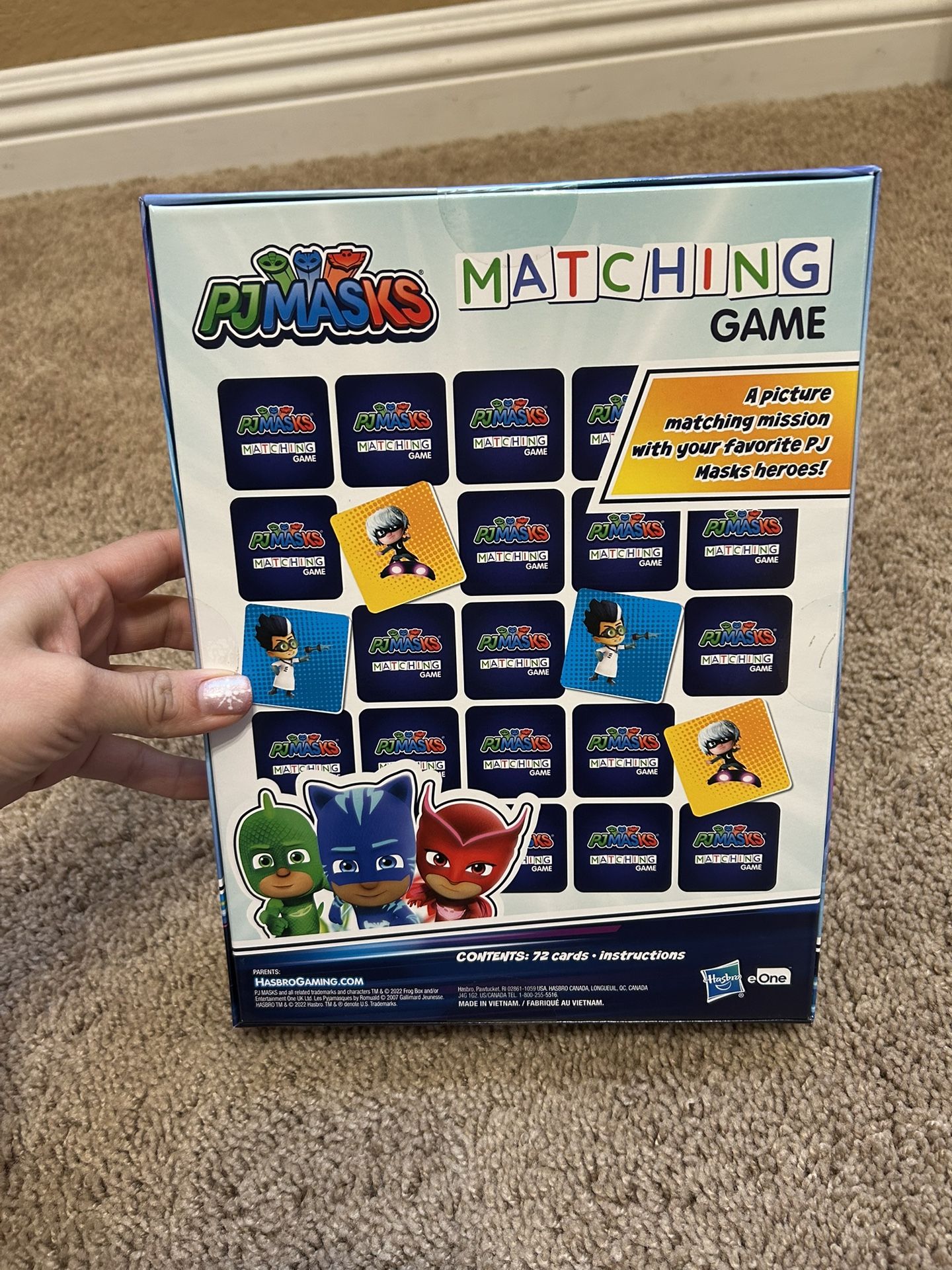 Brand New Pj Mask Matching Game Gift