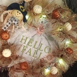 Beautiful Halloween Wreath handcrafted