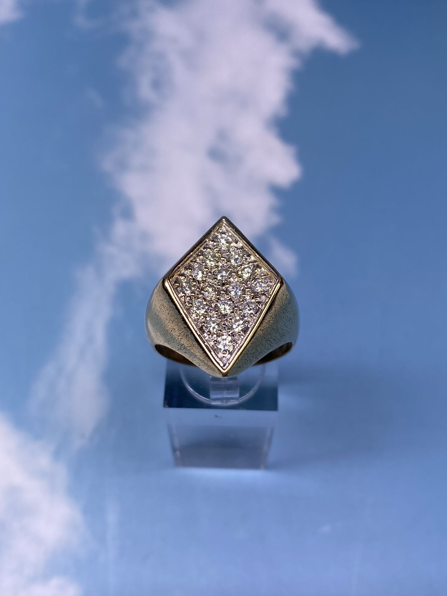 14k Pave Style Diamond Ring