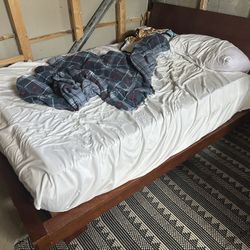 Bed frame with headboard 