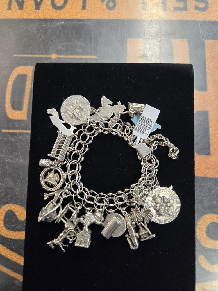 Silver Charm Bracelet