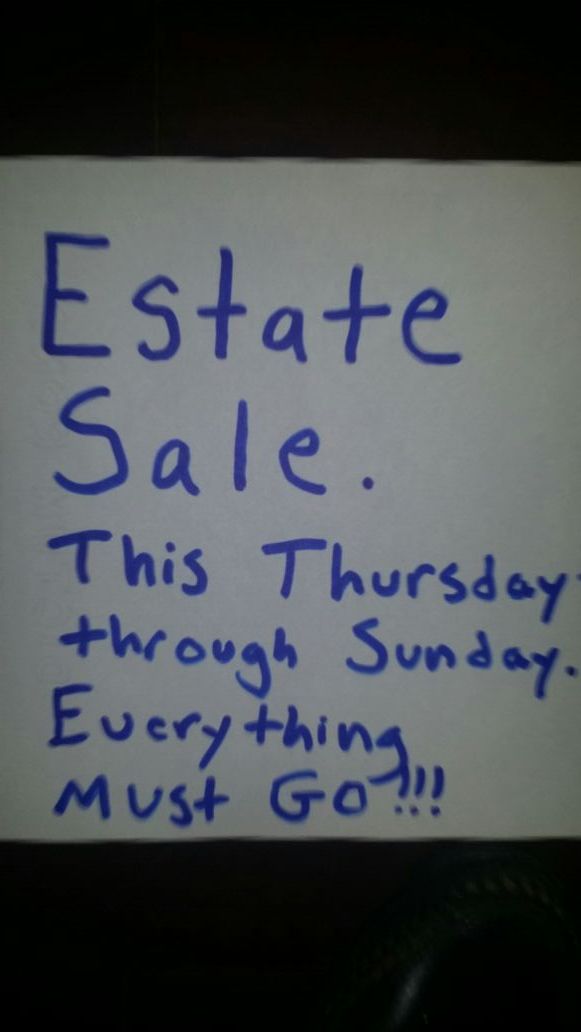 Estate sale in Berwyn this Thursday - Sunday