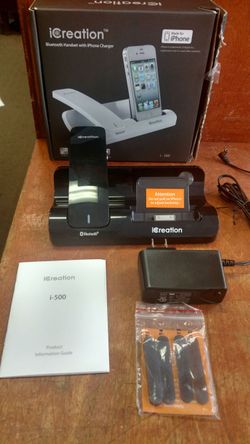 Icreation Bluetooth handset iPhone charger model i-500
