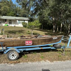 Small Boat With Trailer