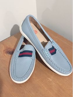 Marc Joseph New York Kids Loafers Size 1 Blue