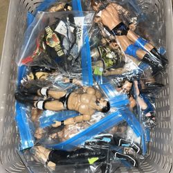 Endless Amount Of WWE All Elite Wrestling AEW Action Figures Toys