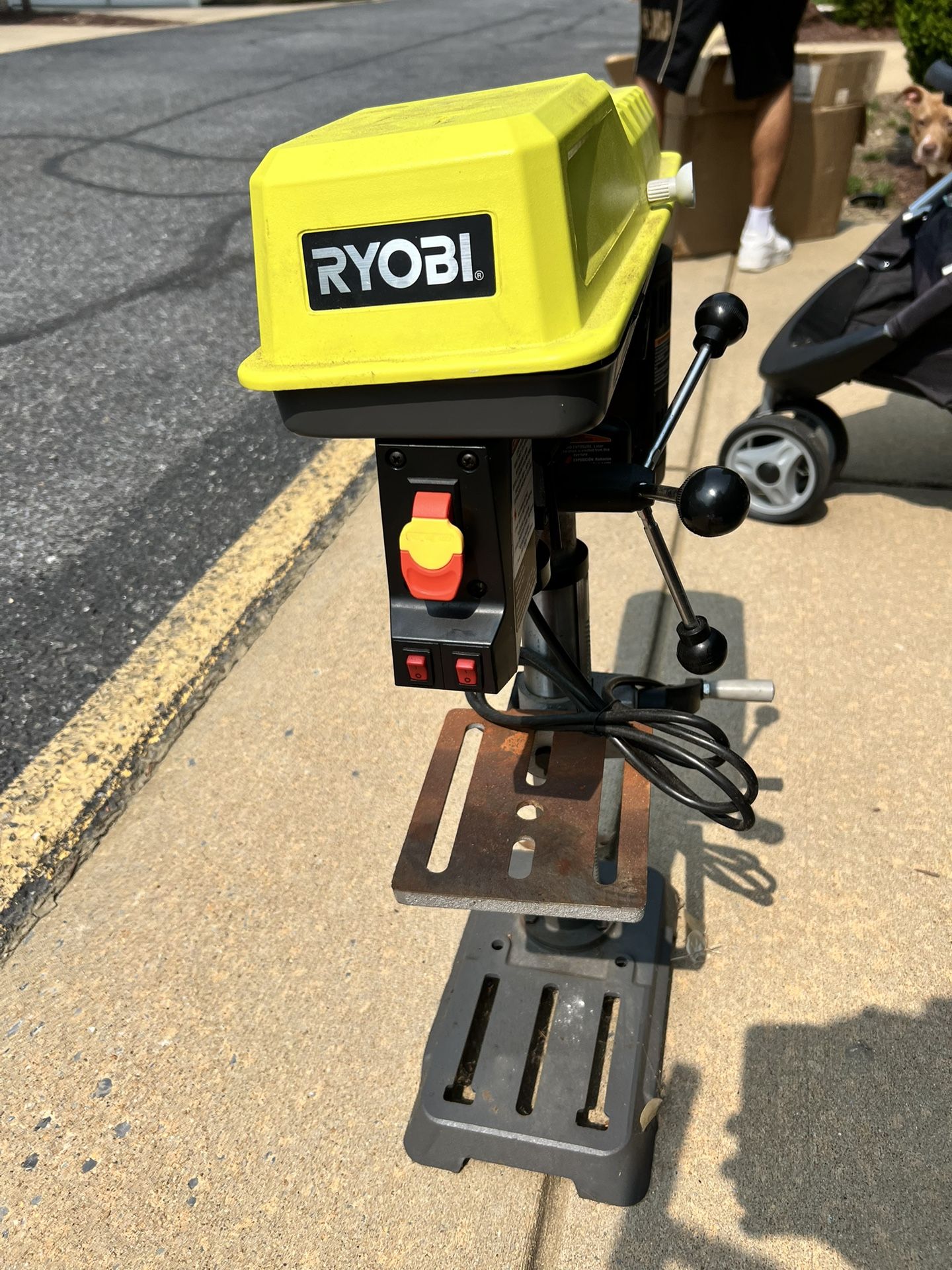 RYOBI 10 in. 5 Speed Drill Press with EXACTLINE Laser Alignment System