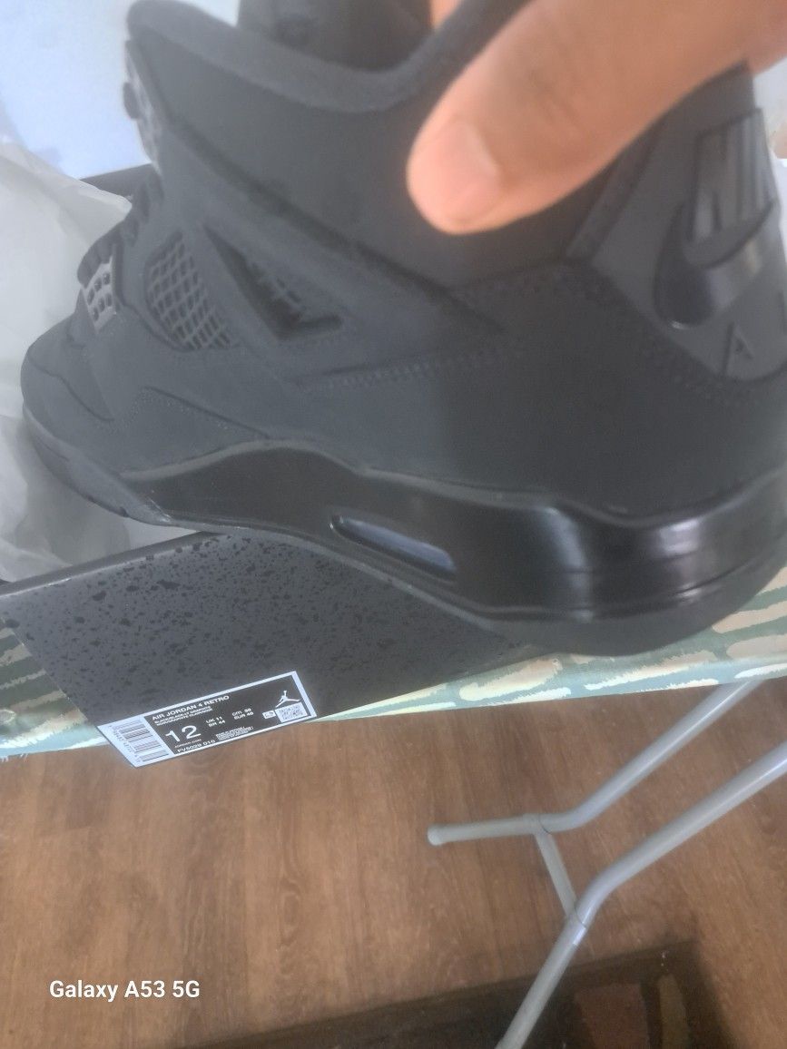 Jordan 4 Black Cat Size 12
