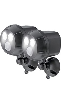 Mr. Beams 400 Lumen Wireless Battery Powered Motion Sensing Ultra Bright LED Spotlight, 2-Pack