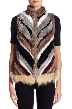 Elizabeth and James fur vest