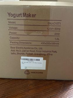 Yogurt Maker,  Model: SNJ-C10T1