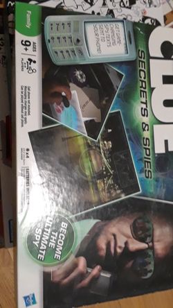 Clue, secrets and spies game.