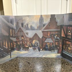 Vintage (1988) Christmas Carol Trifold Illustrated Display