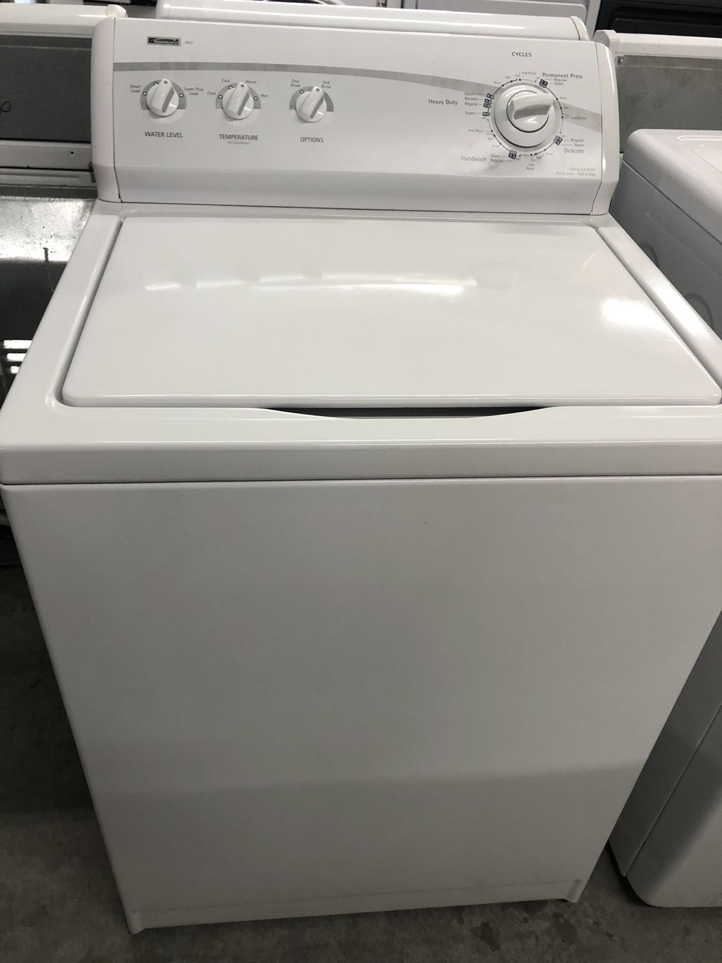 Super Capacity Kenmore Washer