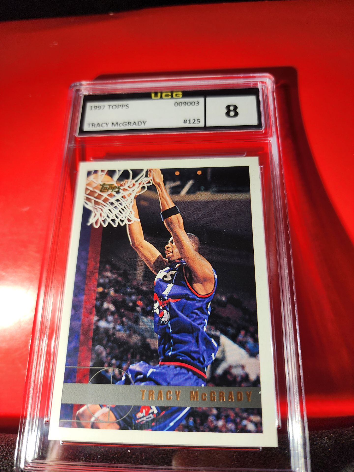 TRACY MCGRADY HOF 1997-98 Topps Basketball ROOKIE Card #125 UCG 8