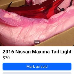 2016 Nissan Maxima Tail Light