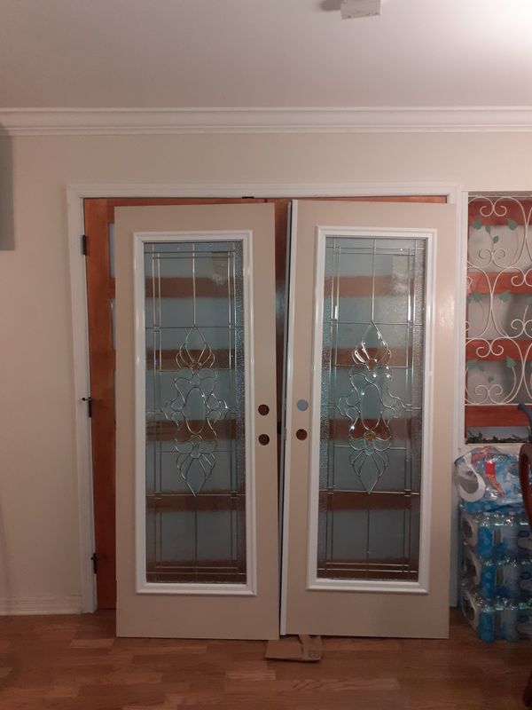 New!!60x80 hurricane impact glass french door w/frame $725 for Sale in