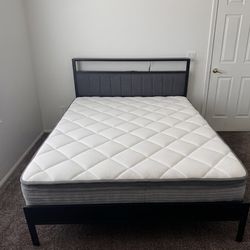 Bed frame and mattress