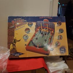 LARGE  BASEBALL PILLOW AND PINBALL FOOTBALL GAME BOTH BRAND NEW MAKES GREAT CHRISTMAS GIFTS 
