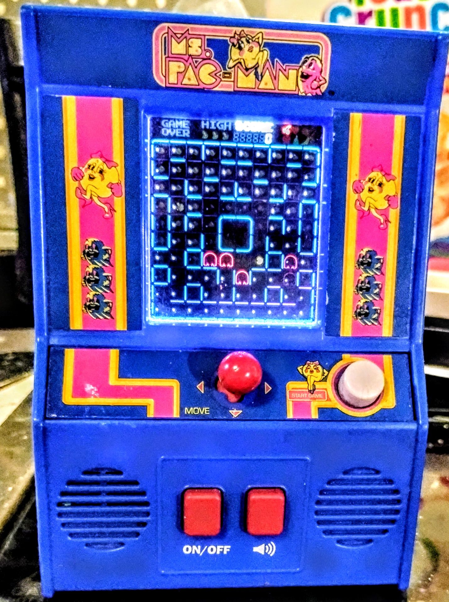VINTAGE MS PAC MAN HANDHELD GAME
