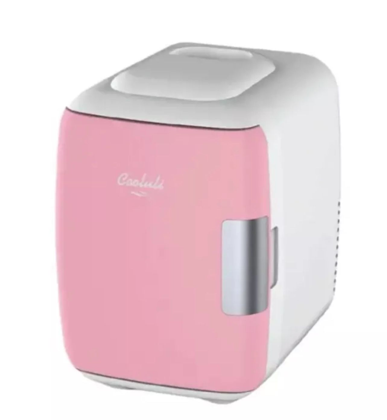 Cooluli Portable 6-Can Pink Mini Fridge