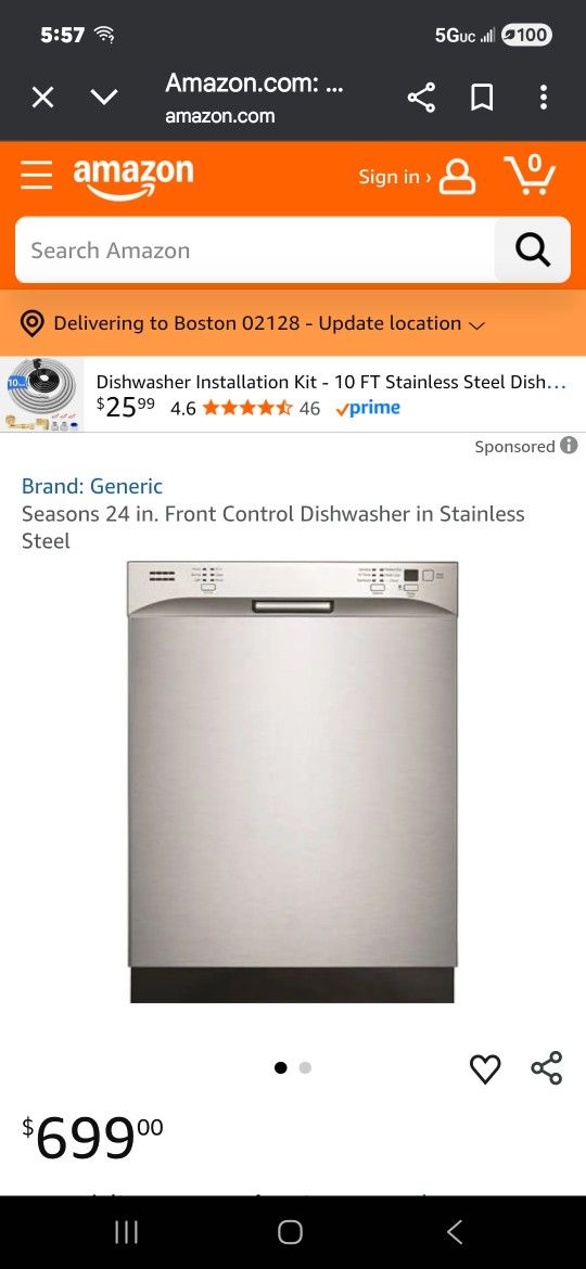 Stainless Steel Dishwasher 