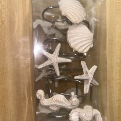 Beach-theme Shower Curtain Hooks