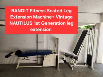 BANDIT Fitness Seated Leg Extension Machine

NAUTILUS 1st Generation leg extension / Vintage

BANDIT Fitness Seated Leg Extension Machine+ Vintage NAU
