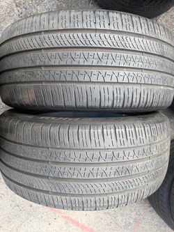 (2) 255/45R19 PAIR OF USED TIRES  PIRELLI SCORPION ZERO 60% LIFE !!!