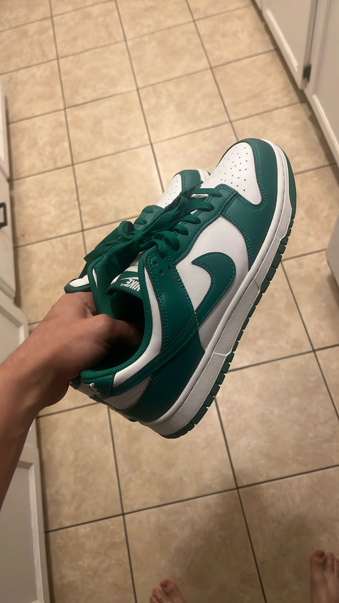 green/white nike sb