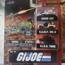 Jada Toys Nano Hollywood Rides G.I. Joe Die-cast Vehicle 3-Pack