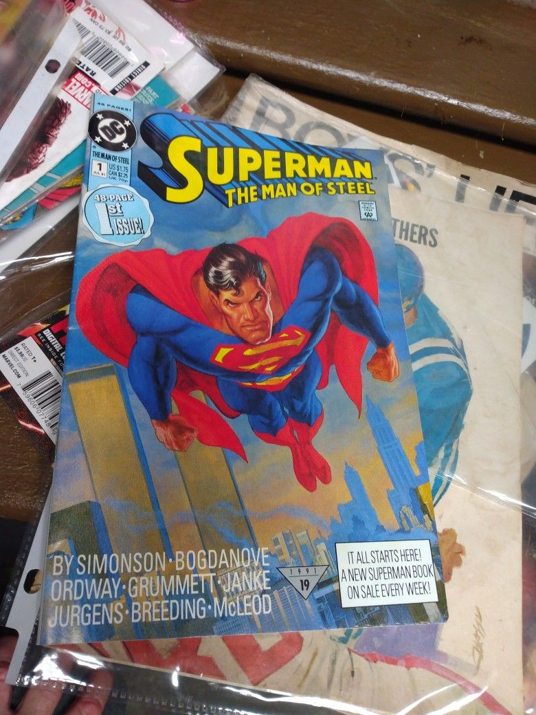 Superman The Man Of Steel #1 DC Comic Book 1991 *HIGH GRADE*
