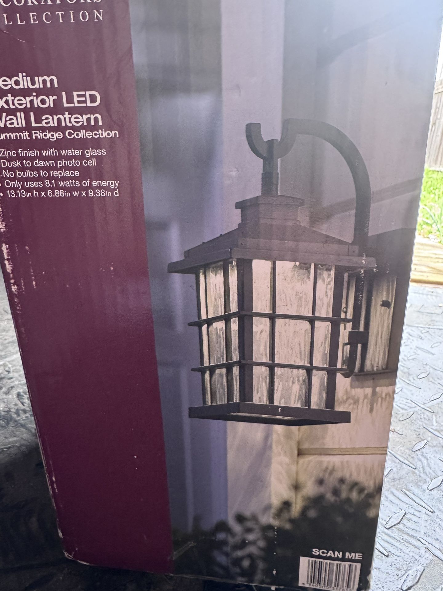 New Two LED Dusk Till Dawn 13” Outdoor Wall Lanterns.