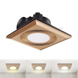 Bathroom Exhaust Fan with Light, Bath Bathroom Vent Fan and Light Combos, 1.2 Sones Quiet Ventilation Shower Fan, 165 CFM bathroom fan for Shower, Toi