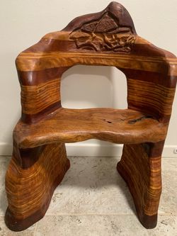 Hand Carved Wooden Chairs