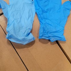 Blue Nitrile Exam Gloves / 5 Boxes / Any Size / POWDER-FREE 