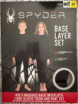 Spyder Kids Base Layer Set Black