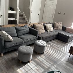 Gray couch - IKEA FRIHETEN 