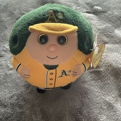 Ty MLB 2013 A's Oakland Athletics 5" Beanie Ballz Baseball Plush