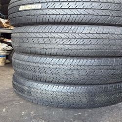 255 65 18 SET OF 4 USED BRIDGESTONE ALENZA WITH 80% TREAD REMAINING.