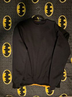 HANES Black Crewneck Sweatshirt