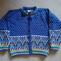 Dale Of Norway Classic Sweater 100% Wool Size L