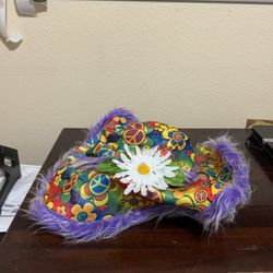 Spirit Halloween Hippie Costume Hat NWT 
