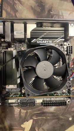 Gigabyte Motherboard with CPU Cooler and RAM