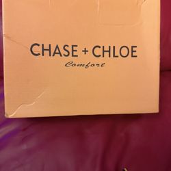 New New in box  Soft insole  Chase & Chloe Comfort Women's Size 7.5 Kimmy Black Pump Buckle Faux Leather