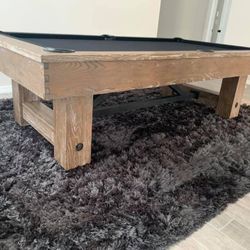 Rustic Grey Pool Table 