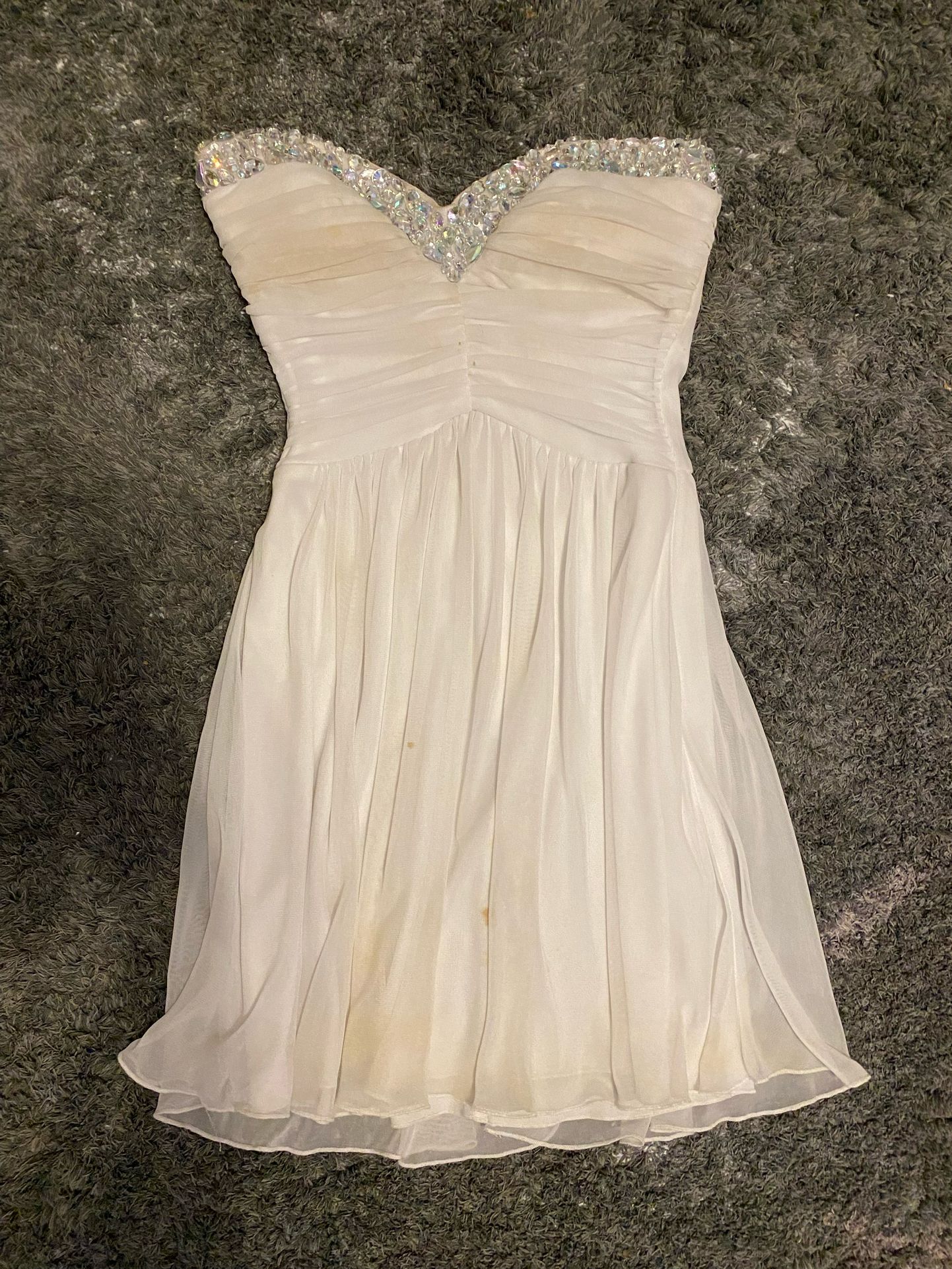 White Short Prom Dress