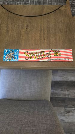 50 year old 1976 Bicentennial sticker