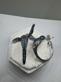 925 silver sterling New earrings birds, 11 grams